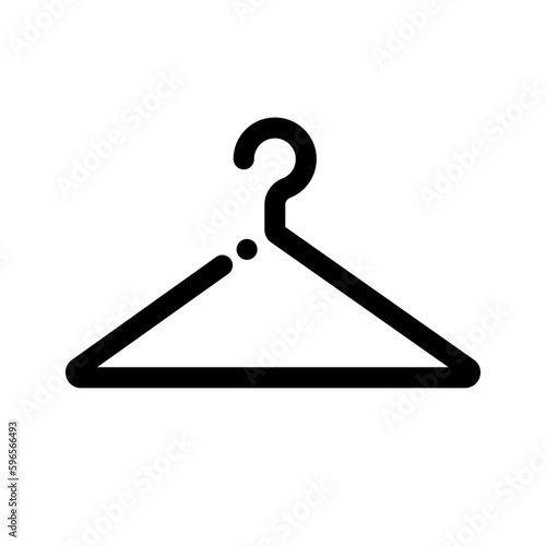 Flat stylish hanger icon. Vector.