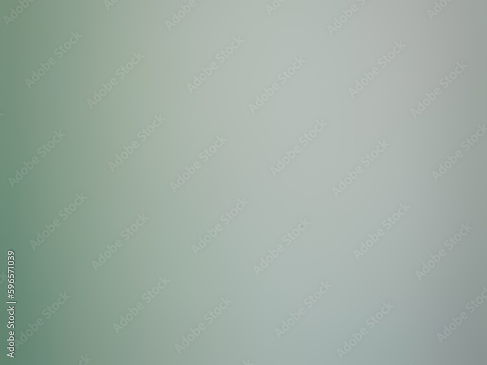 Abstract green smooth silver gold gradient background.