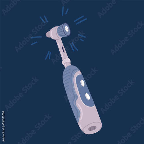 Cartoon vector illustration of Electric toothbrush Electric toothbrushes