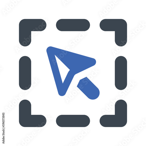 Object resize icon