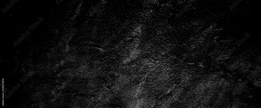 Fototapeta premium Abstract structured black concrete wall background, scary black grunge goth design. horror black background, Slightly light black concrete cement texture for background.