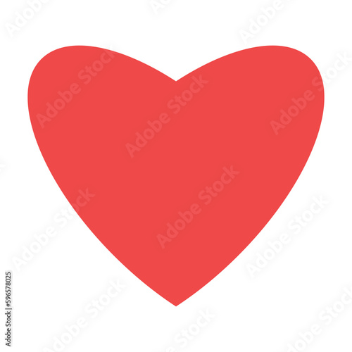 heart flat icon on white backround
