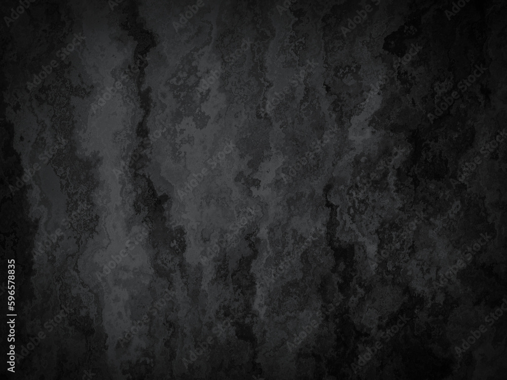 Abstract black concrete background. Dark cement wall.