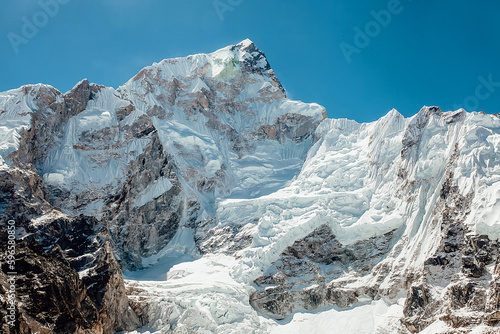Photos Everest Mountain Peak. The top of the world. Himalaya. Nepal