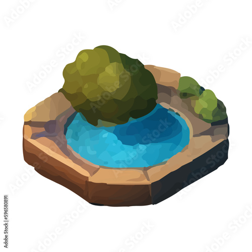 renewable energy infographics with elements of the water of the sun wind and earth. Vector illustration