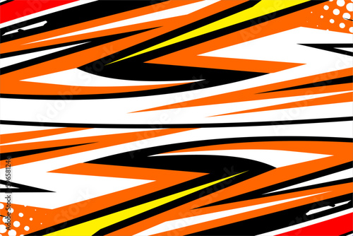 Design vector racing background with unique patterns and bright color combinations and star effects suitable for your racing designs