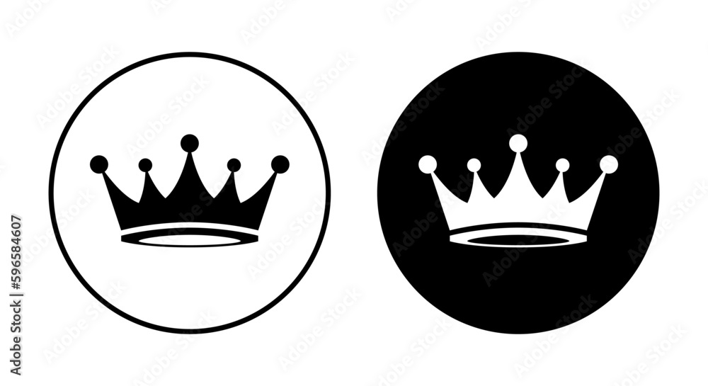 Crown icon vector. King Queen royal concept Crown icon vector. King Queen royal concept