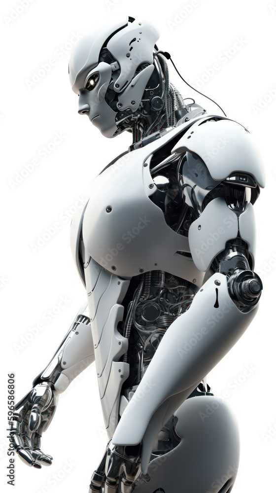Male Robot made with Generative AI Technology Male Robot made with Generative AI Technology