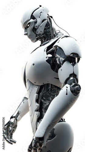 Male Robot made with Generative AI Technology