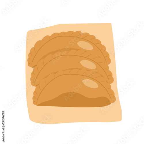 Curry Puff Illustration 