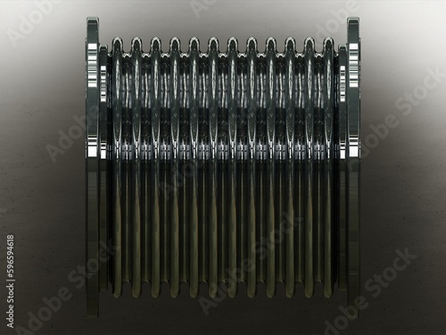 Murais de parede Steel Pipe Expansion Joint 3D model