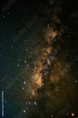 Clearly Milky Way galaxy at dark night © kittipong
