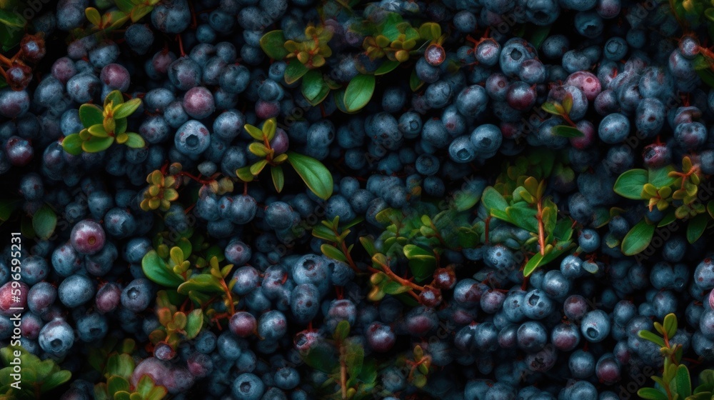 ภาพประกอบสต็อก Seamless wallpaper background of blueberry