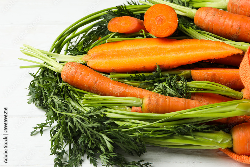 Fresh carrot, food for diet and healthy eating Fresh carrot, food for diet and healthy eating