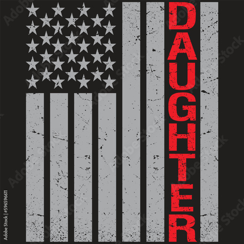 USA Flag Daughter