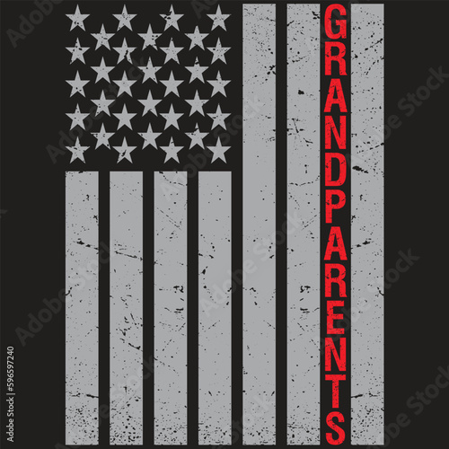 USA Flag Grandparents