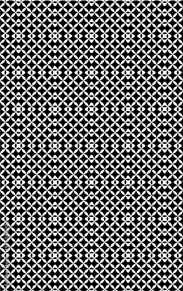 black and white seamless vector pattern background 