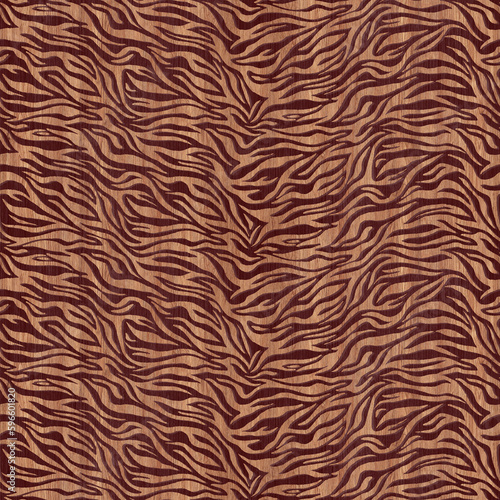 Seamless zebra pattern colorful texture of wood background closeup. 