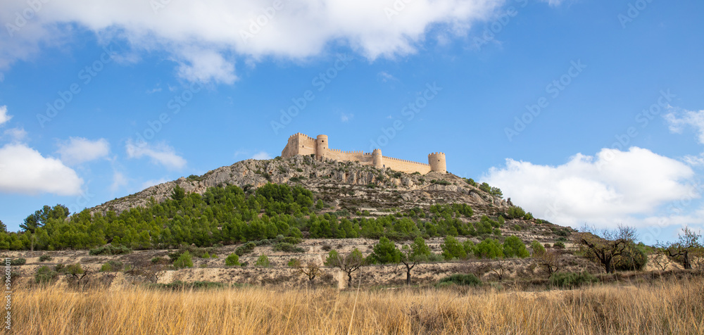 Panorama of Spanish castle, aragon