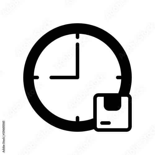 Estimated Time of Package Arrival icon, estimated package delivery.