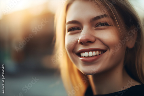 portrait of a beautiful blond Caucasian mid adult white woman smiling, generative ai Free Download portrait of a beautiful blond Caucasian mid adult white woman smiling, generative ai - GFXLoad