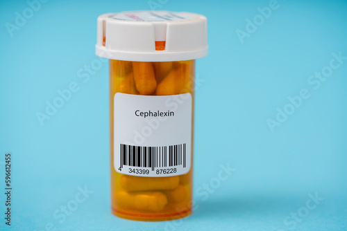 Cephalexin, An antibiotic medication used to treat bacterial infections photo