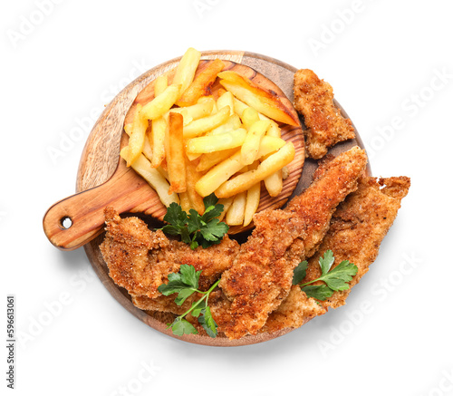 Crispy fried chicken tender...