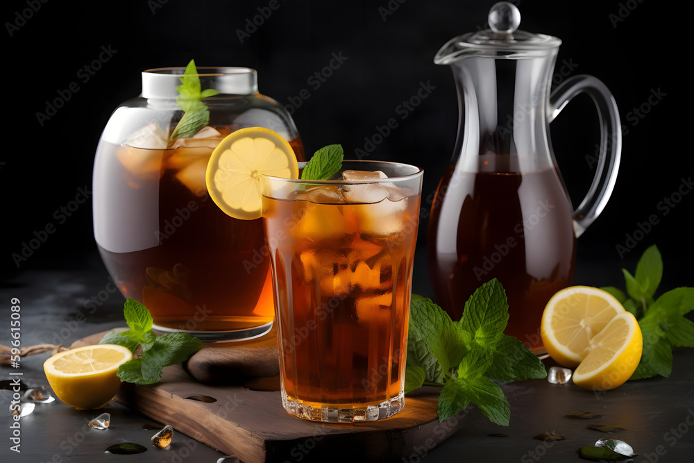 Iced tea, with its crisp and refreshing taste, is a beloved summer beverage, served over ice with a slice of lemon or sprig of mint Iced tea, with its crisp and refreshing taste, is a beloved summer beverage, served over ice with a slice of lemon or sprig of mint