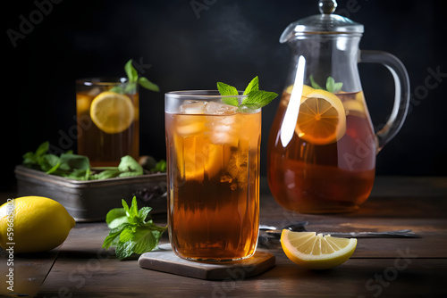 Iced tea, with its crisp and refreshing taste, is a beloved summer beverage, served over ice with a slice of lemon or sprig of mint