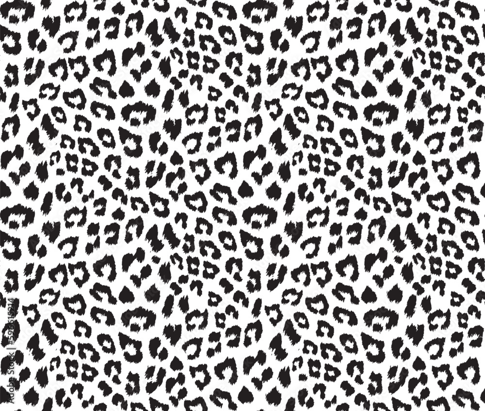 Seamless leopard fur pattern. Animal print background. Seamless leopard fur pattern. Animal print background.
