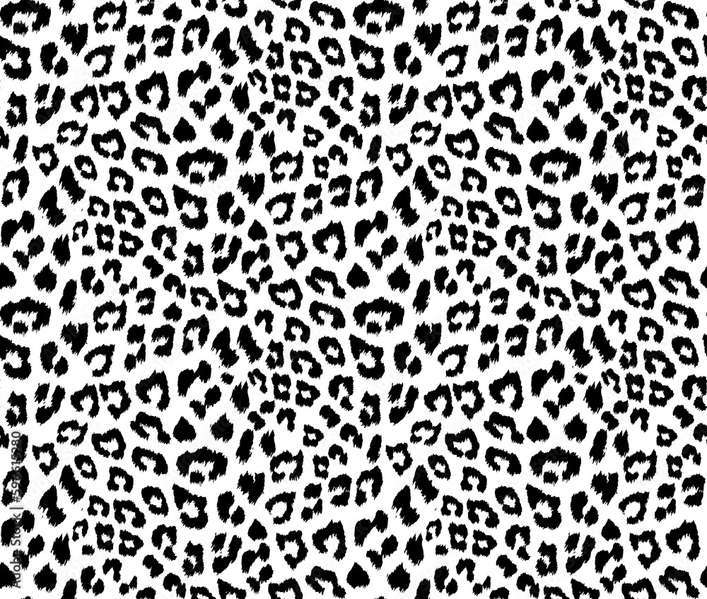 Seamless leopard fur pattern. Animal print background. Seamless leopard fur pattern. Animal print background.
