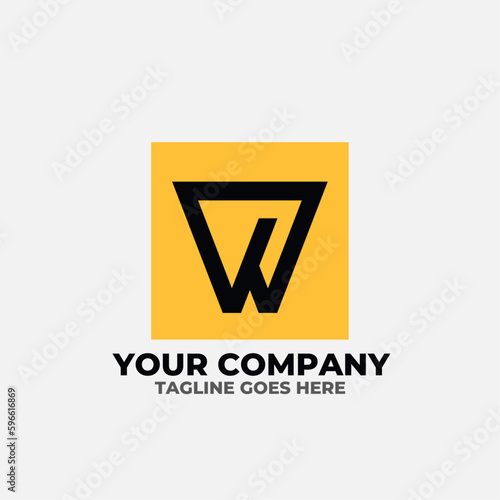 W letter logo for company