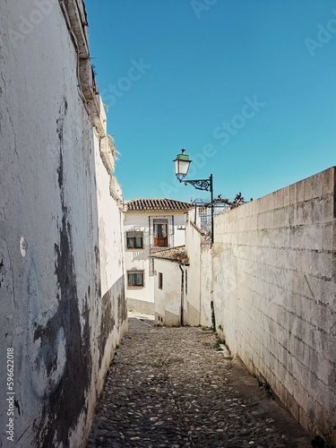 narrow street in the town