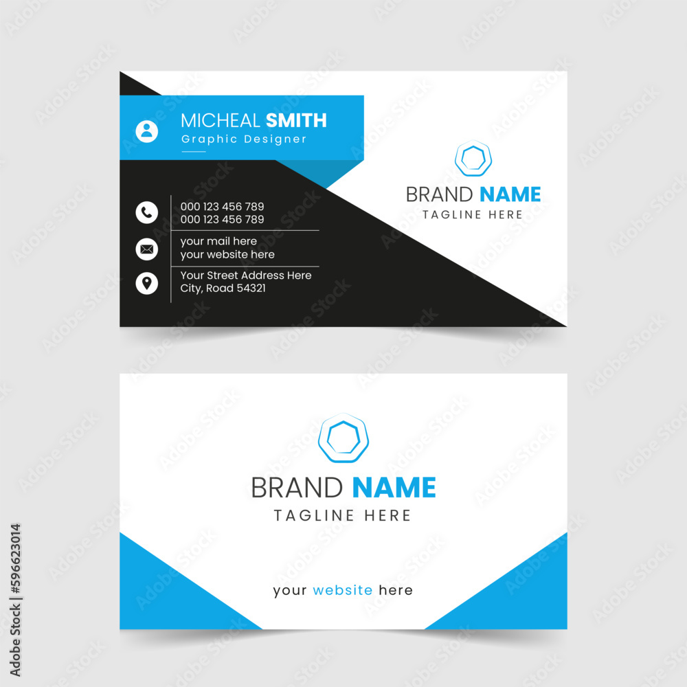 Creative modern name card and business card Creative modern name card and business card
