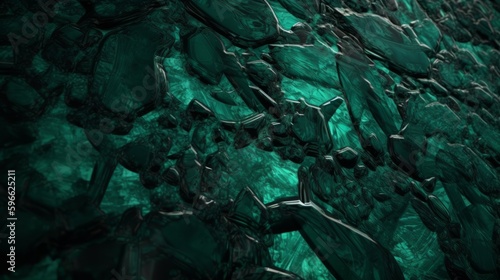 Emerald Jade Texture with Luminous Enhancements. Generative ai