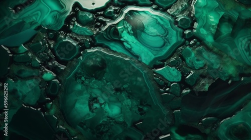 Emerald Jade Texture with Luminous Enhancements. Generative ai