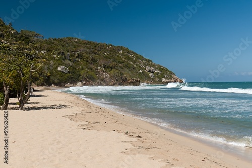 View of Cormier beach, near Cap-Haitien city. Republic of Haiti.