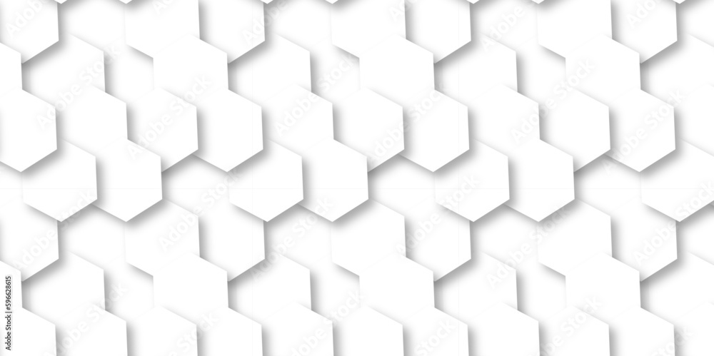 Abstract white background with hexagonal shapes and Surface polygonal pattern with glowing hexagons background. hexagon concept design abstract technology background. Abstract white background with hexagonal shapes and Surface polygonal pattern with glowing hexagons background. hexagon concept design abstract technology background.