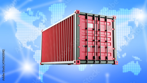 Sea freight container. Tran...