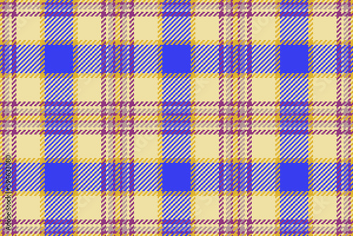 Tartan texture fabric. Plaid vector check. Seamless pattern textile background.