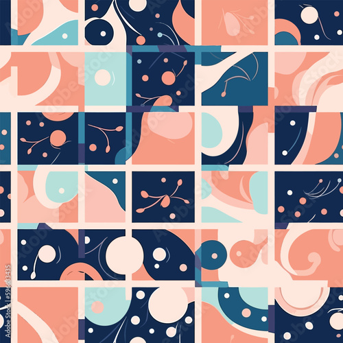Sleeping Skies: Colorful Pastel Clouds and Nebula in Abstract Pattern