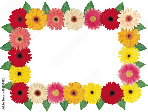 Colorful wild flower background with watercolor