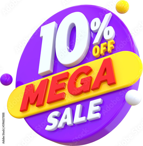 10 Percent Discount Mega Sale 