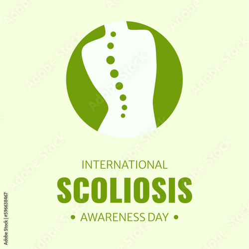 Vector Illustration for International Scoliosis Awareness Day