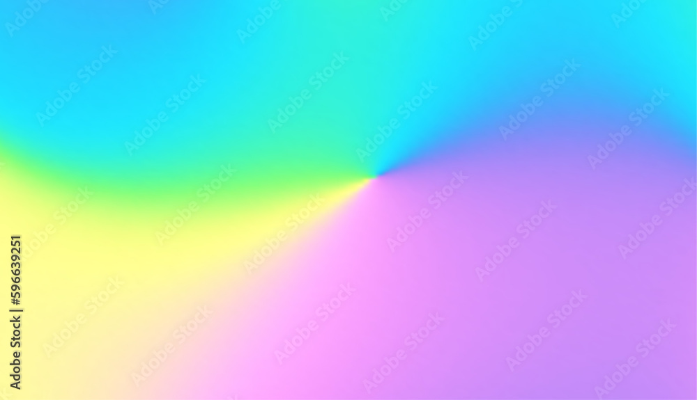 Soft gradient background for any design. Vector image. Hologra[hic colors.