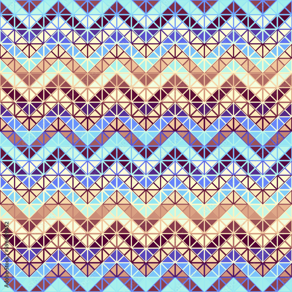 Seamless vector pattern background of a triangles. Vector chevron pattern