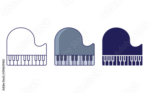 Piano vector icon