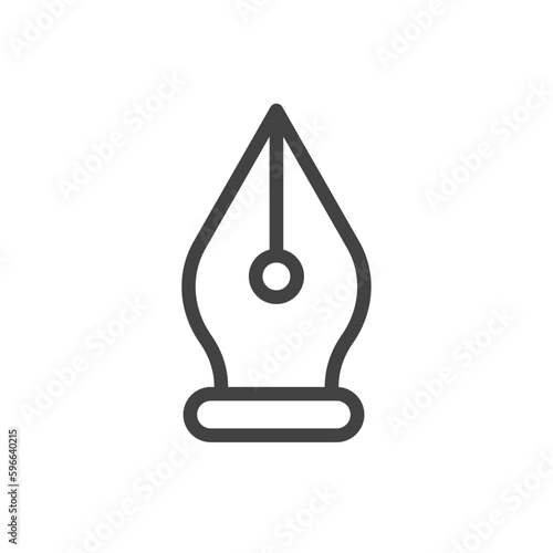 Outline style ui icons education and school class collection. Vector black linear illustration. Pen tip knowledge and writing symbol isolated on white background. Design element for college, library