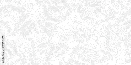 Fototapeta Naklejka Na Ścianę i Meble -  Abstract pattern with lines. Abstract sea map geographic contour map and topographic contours map background. Abstract white pattern topography vector background. Topographic line map background.