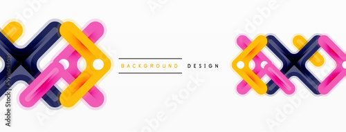 Cross line background minimal geometric template. Design for wallpaper, banner, background, landing page, wall art, invitation, prints, posters